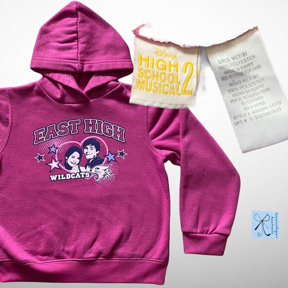 Disney Channel High School Musical 2 East High Wildcats Hoodie Kids Sz M (7/8) - Picture 1 of 7